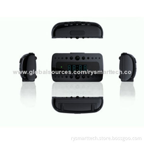 Black Pearl Alarm Clock Hidden Camera DVR
